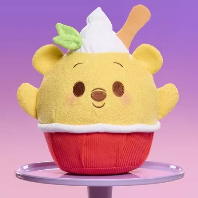 Disney Collection Munchlings 16" Mint Shave Ice Scented" Winnie The Pooh Stuffed Animal In Transparent