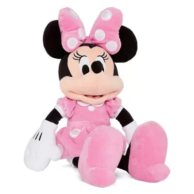 Disney Collection Pink Mickey And Friends Minnie Mouse Stuffed Animal In Multi
