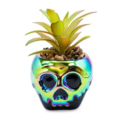 Disney Collection Poison Apple Mini Planter In Multi