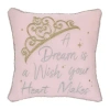 Disney Collection Princess Square Throw Pillow In Pink