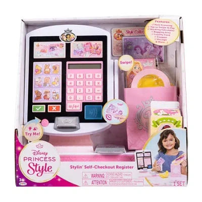 Disney Collection Princess Stylin' Self-checkout Register In Transparent