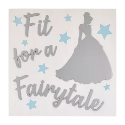 Disney Collection Princess Wall Sculpture In Gray