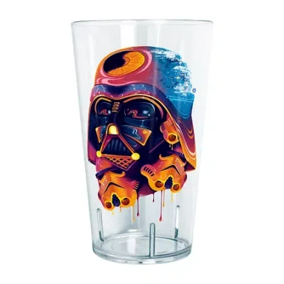 Disney Collection Star Wars Color Melted Vader 24 oz Tritan Cup 4pc Set In Transparent