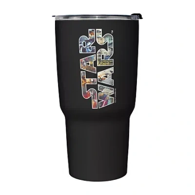 Disney Collection Star Wars Epic Logo 27 oz Stainless Steel Travel Mug In Black