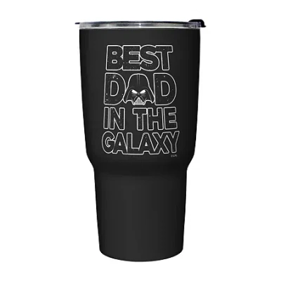 Disney Collection Star Wars Galaxy Dad 27 oz Stainless Steel Travel Mug In Black
