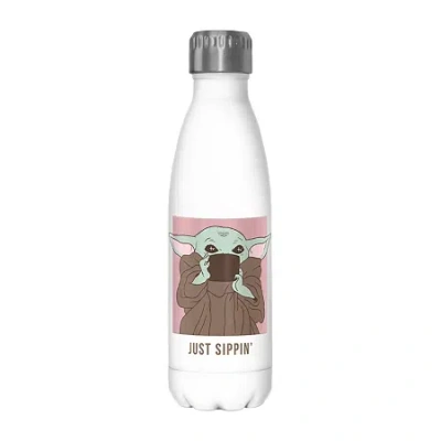 Disney Collection Star Wars Just Sippin 17 oz Stainless Steel Bottle In White