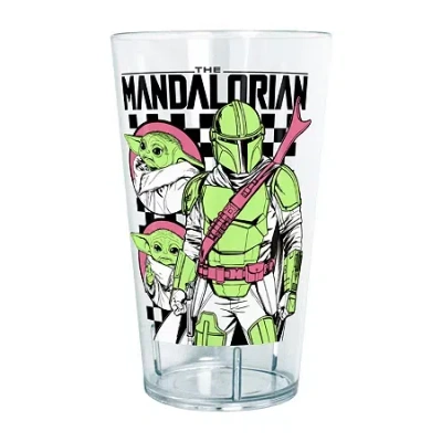 Disney Collection Star Wars Mando Checks 24 oz Tritan Cup 4pc Set In Transparent