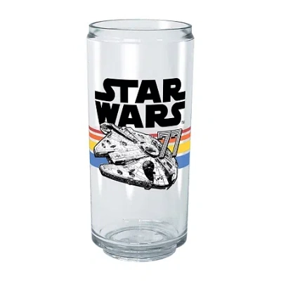 Disney Collection Star Wars Vintage Falcon Stripes 16 oz Tritan Cup 2pc Set In Transparent