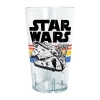 Disney Collection Star Wars Vintage Falcon Stripes 24 oz Tritan Cup 4pc Set In Transparent
