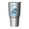 Disney Collection Stitch Mornings 27 oz Stainless Steel Travel Mug In Silver