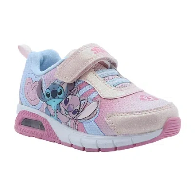 Disney Babies' Collection Stitch Toddler Girls Sneakers In Pink