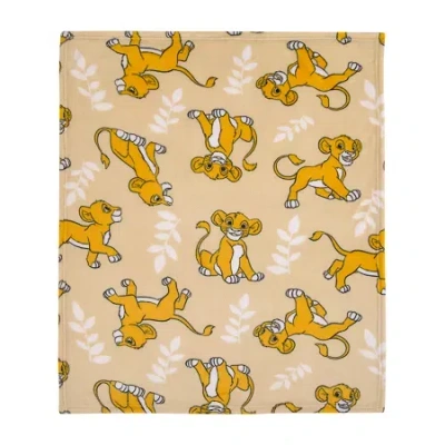 Disney Collection The Lion King Baby Blanket In Brown