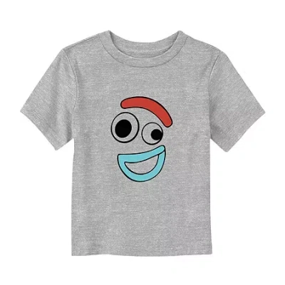 Disney Babies' Collection Toddler Boys Crew Neck Short Sleeve Regular Fit Toy Story Graphic T-shirt In Gray