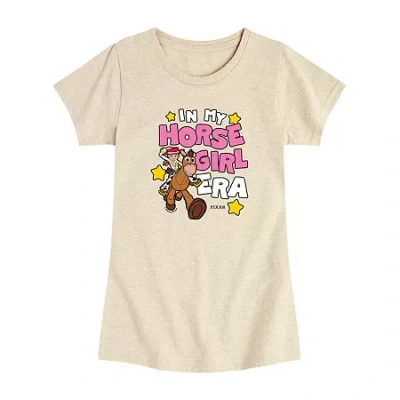 Disney Babies' Collection Toddler Girls Crew Neck Short Sleeve Regular Fit Toy Story Graphic T-shirt In Neutral