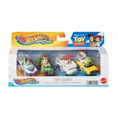 Disney Collection Toy Story 5 4-pack Assorted Cast Cars In Transparent