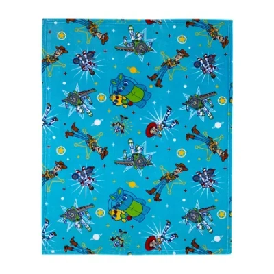 Disney Collection Toy Story Baby Blanket In Blue