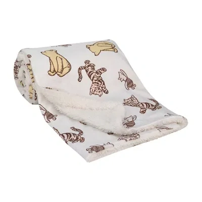 Disney Collection Winnie The Pooh Baby Blanket In Multi