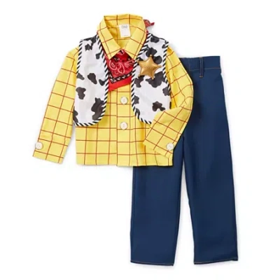Disney Kids' Collection Woody Boys Dress Up Costume In Yellow