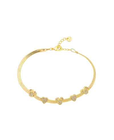 Disney Crystal Gold-tone Minnie Bracelet