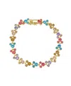 Disney Crystal Mickey Mouse Tennis Bracelet In Multi