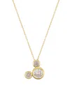 Disney Cubic Zirconia Mickey Mouse Dream Birthstone Pendant Necklace In Gold