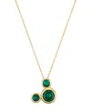 Disney Cubic Zirconia Mickey Mouse Dream Birthstone Pendant Necklace In Gold,emerald