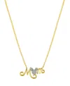 Disney Cubic Zirconia Mickey Mouse Mom Necklace