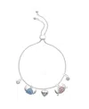 Disney Cubic Zirconia Stitch Angel Love Bolo Bracelet