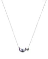 Disney Cubic Zirconia Stitch Basketball Charm Necklace