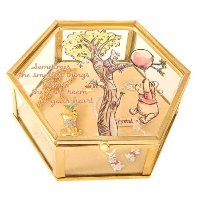 Disney Kids'  Cute Glass Jewelry Box In Gold
