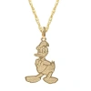 Disney Donald Duck 14k Gold Necklace In Brown