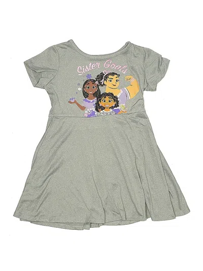 Pre-owned Disney Kids' Dress In Gray