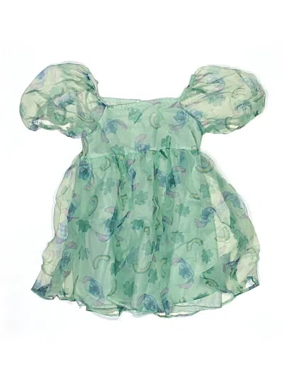 Pre-owned Disney Kids' Dress In Green