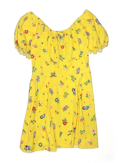 Pre-owned Disney Kids' Dress In Yellow