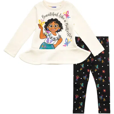 Disney Kids'  Encanto Mirabel Sweatshirt & Leggings Set In White
