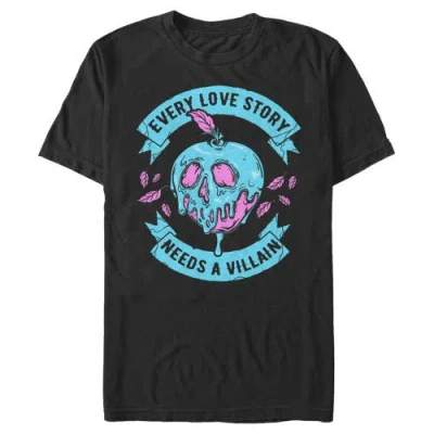Disney Every Love Story Needs A Villain  Graphic T-shirt In Black