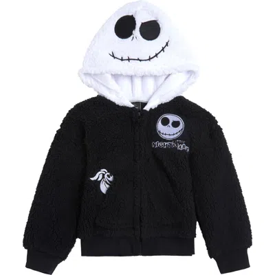 Disney Kids'  Faux Shearling Hoodie In Black