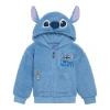 Disney Kids'  Faux Shearling Hoodie In Blue