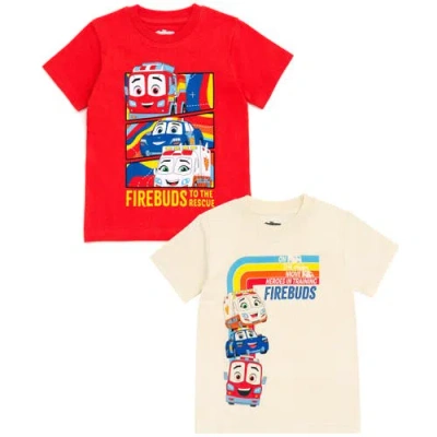 Disney Kids'  Firebuds 2-piece Short Sleeve T-shirt Set In Multi