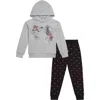 Disney Fleece Hoodie & Pants Set In Gray