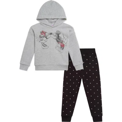 Disney Babies'  Fleece Hoodie & Pants Set In Gray