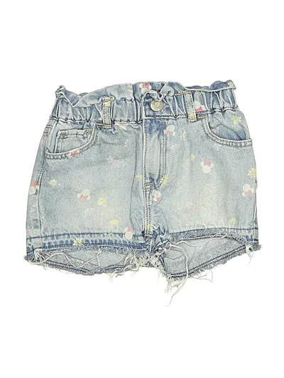 Pre-owned Disney For Baby Gap Kids' Denim Shorts In Blue