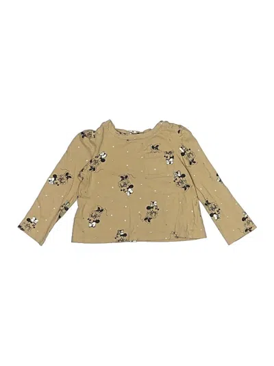 Pre-owned Disney For Baby Gap Kids' Long Sleeve T-shirt In Brown