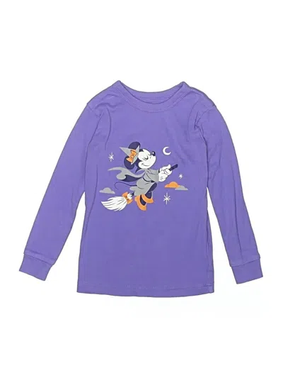 Pre-owned Disney For Baby Gap Kids' Long Sleeve T-shirt In Purple