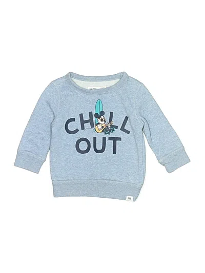 Pre-owned Disney For Baby Gap Kids' Sweatshirt In Blue