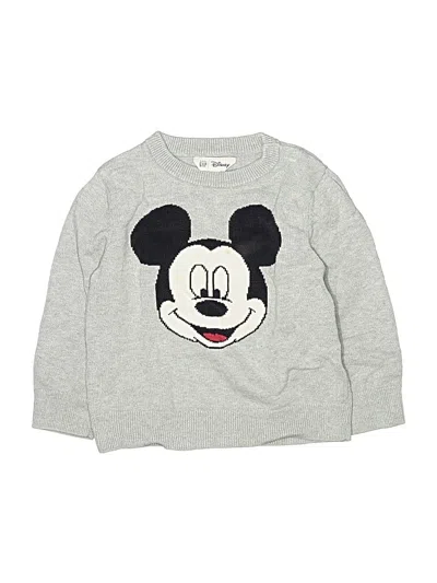 Pre-owned Disney For Baby Gap Kids' Sweatshirt In Silver