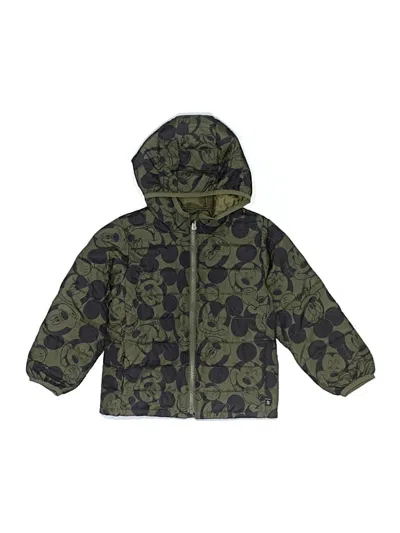 Pre-owned Disney For Baby Gap Kids' Windbreaker Jacket In Green