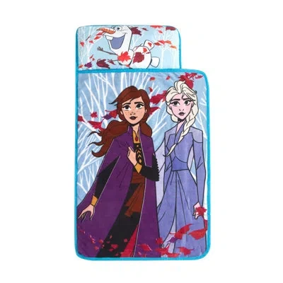 Disney Frozen 2 Super Soft Toddler Quilted 1" Nap Mat In Blue