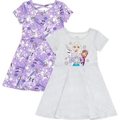 Disney Kids'  Frozen 2-piece Skater Dress Set In Blue