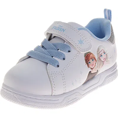 Disney Babies'  Frozen Elsa & Anna Side Art Girls' Sneakers In White